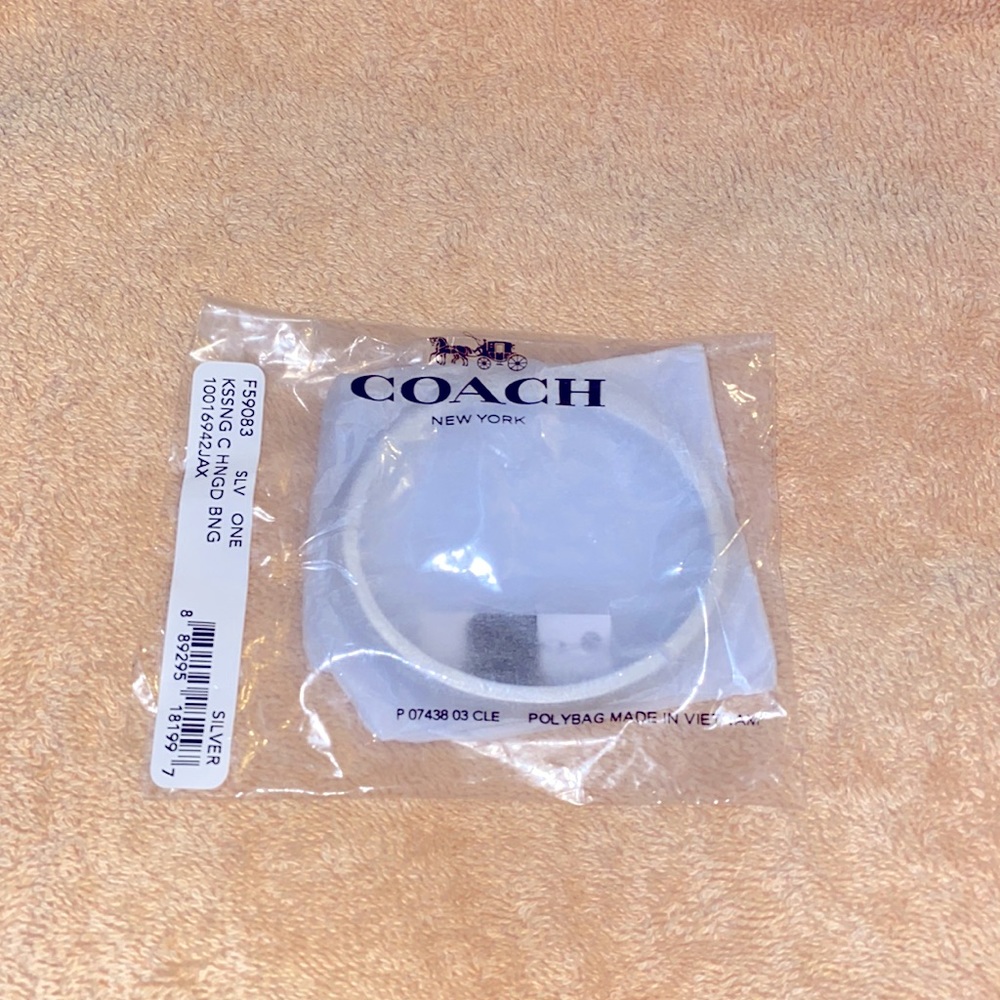 Coach Kissing C Hinged Bangle Brand New